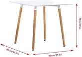 Olmecs Modern Wood Dining Table Wooden Tabletop Kitchen Table